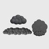 Wolken-Handgelenkauflage Tastatur Memory-Schaum Mauspads Anti-Rutsch Tastaturgriff-Stütze Mauspads-Set Ergonomische Wolken-Handgelenkbandage