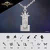 Kingdom Hearts Merchandise Necklace Organization XIII Silver Necklace Unisex Accessories Jewelry Gift [U-Treasure] / / Men's Women's (9. Demix)
