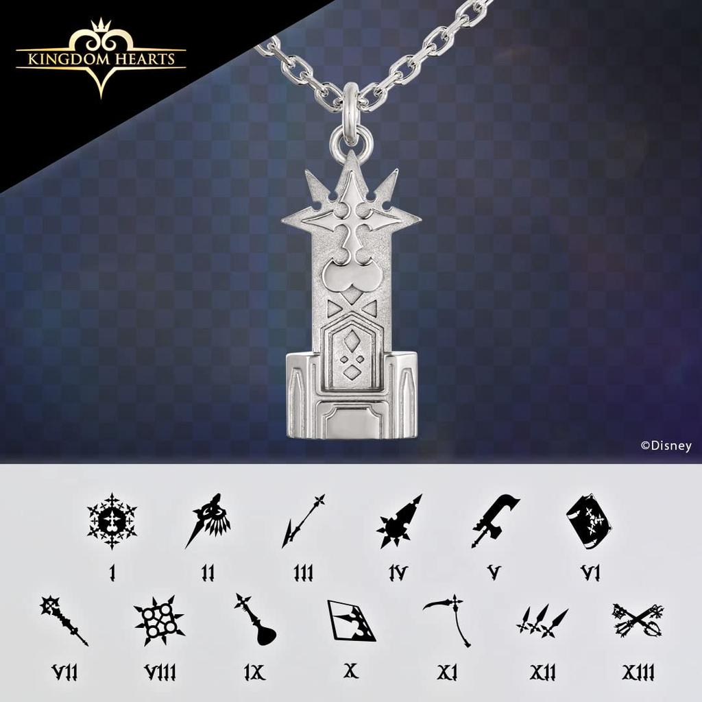 Kingdom Hearts Merchandise Necklace Organization XIII Silver Necklace Unisex Accessories Jewelry Gift [U-Treasure] / / Men's Women's (9. Demix)