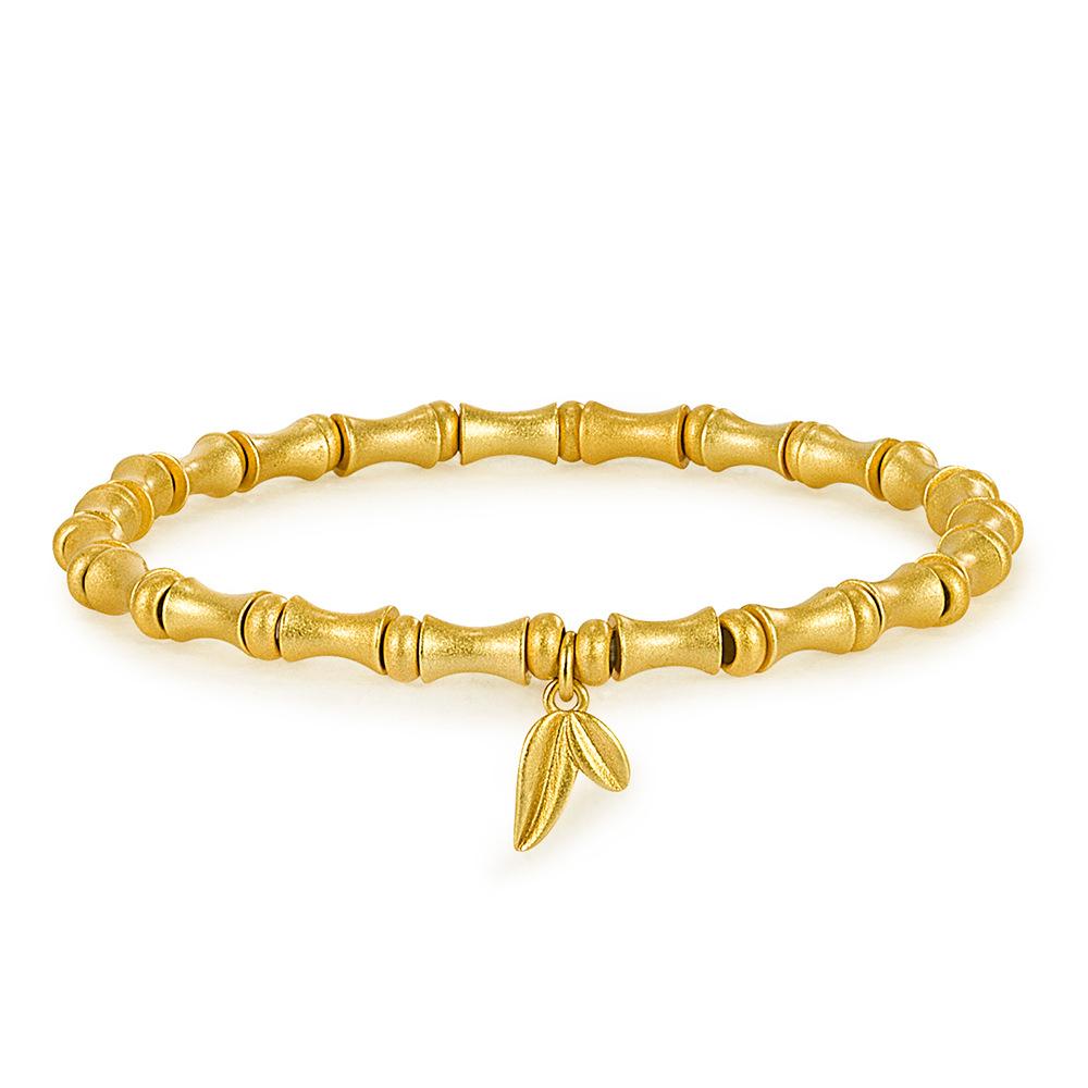 Trendy Style Festival Hochhaus Bambus Armband Erbschaft Bambus Festival Zwei Welt Glücklich Armband Damen Vintage Schmuck