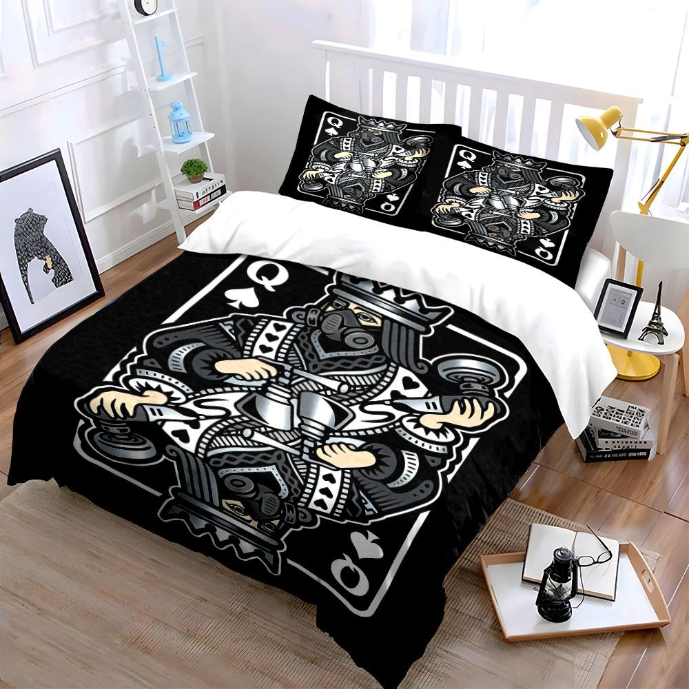 Queen of Spades design. Bedding sets Duvet cover sets Duvet covers Pillowcases(1 * Duvet Cover 2 * Pillowcases without duvet insert)