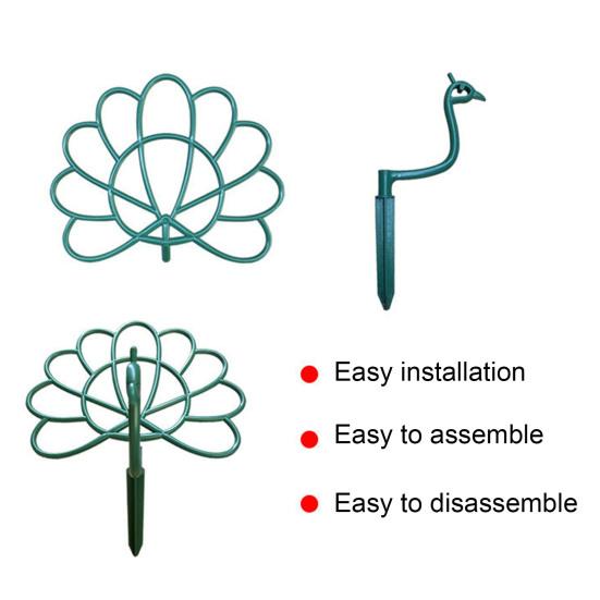 3/4/5/6 st Påfågelblomma Stödställ Vädertålig Inomhus Utomhus Krukväxt Hållare Spaljé Fästram Stolpe