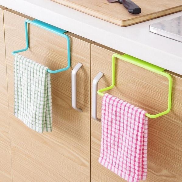 Towel Rack Bar Hanging Holder Rail Organizer Bathroom Kitchen Cabinet Cupboard Hanger Shelf