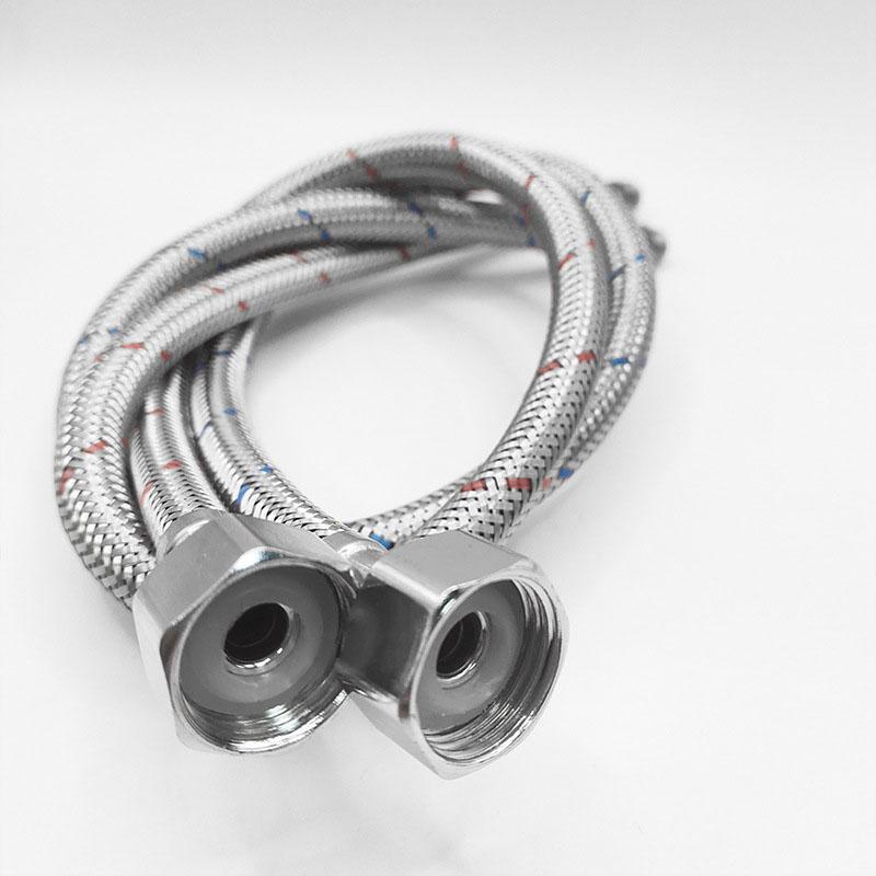 G12 Stainless Steel Braided Faucet Inlet Pipe For Kitchen Sink Bathroom Basin Mixer 60100Cm