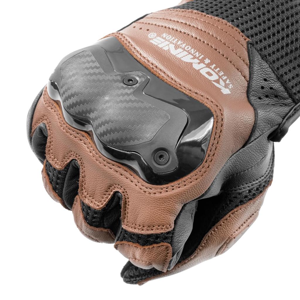 Komine 2025 New Model Motorcycle 06-267 GK-267 Shotgun Mesh Gloves Black Red M