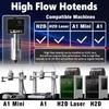 1 Set Highflow  End Silicone Cover Heating Block Kit For Bambu Lab H2D High Flow End Nozzle 0.2/0.4/0.6/0.8Mm