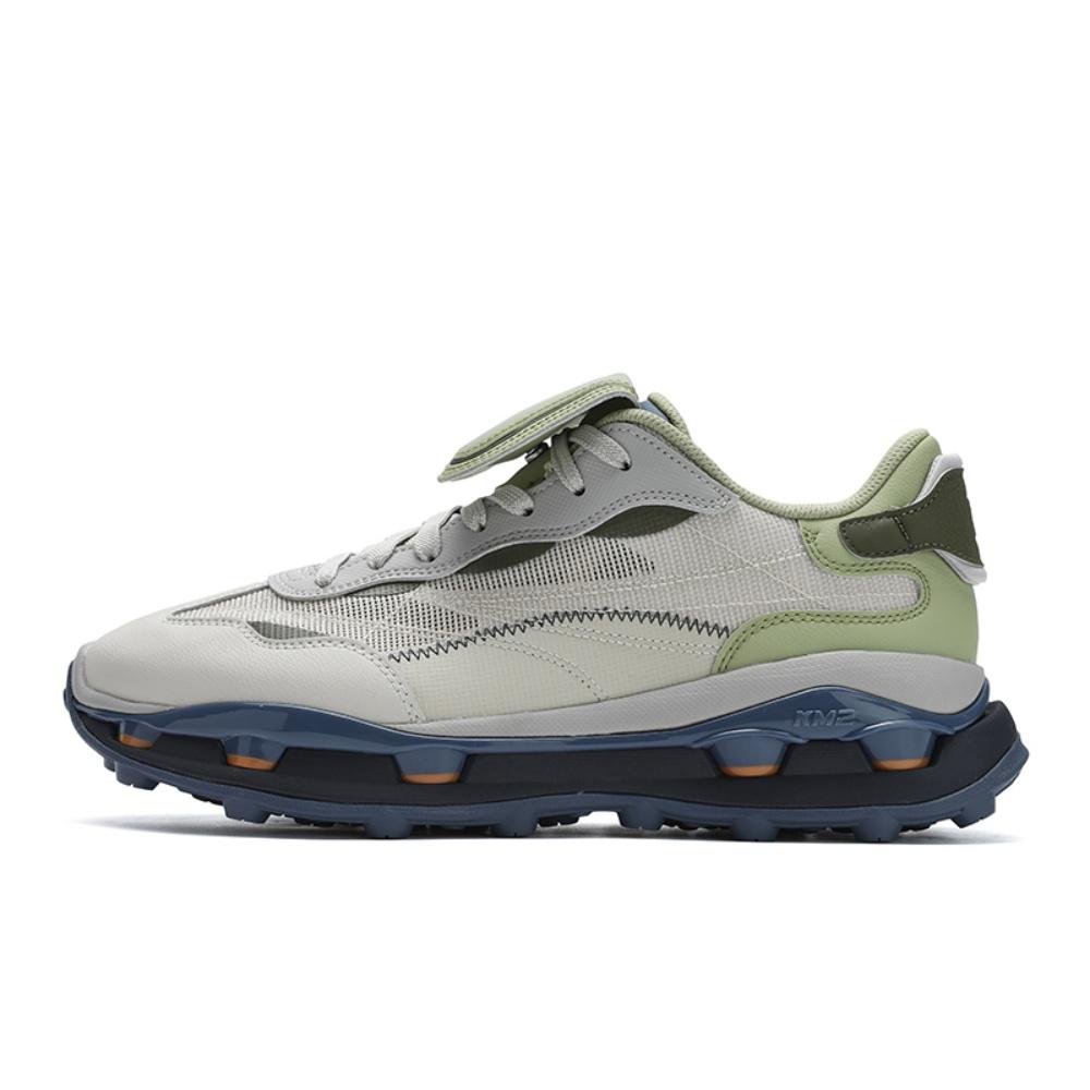 New FILA KM2 Abrasion Resistant Coverage Support Lightweight Grip Low Top Hiking Shoes Men's Plain Gray Pear Tree Green F12M533121FCW