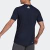 Adidas T Shirts Men's Blue Crew Neck Moderate Straight Fit HF7211