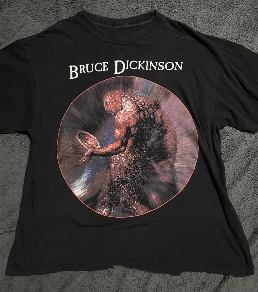VIntage style Bruce Dickinson Black Cotton Shirt Unisex S5XL R320 L