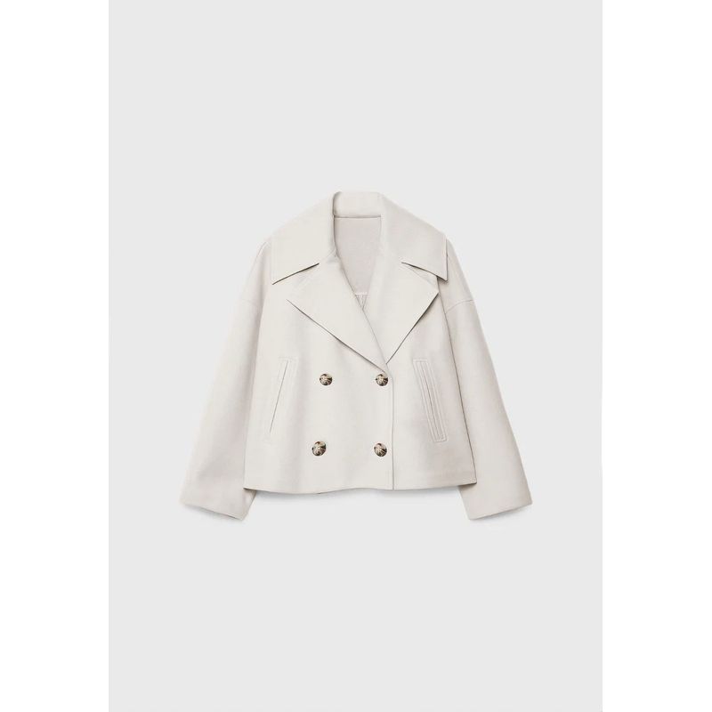 Jacket for All Seasons Autumn New Women clothes European and American Fashion Simple and Versatile Double Breasted Outerwear