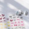 TS-3962 Minimalist Bowknot Nail Art Stickers - Colorful Adhesive Accessories