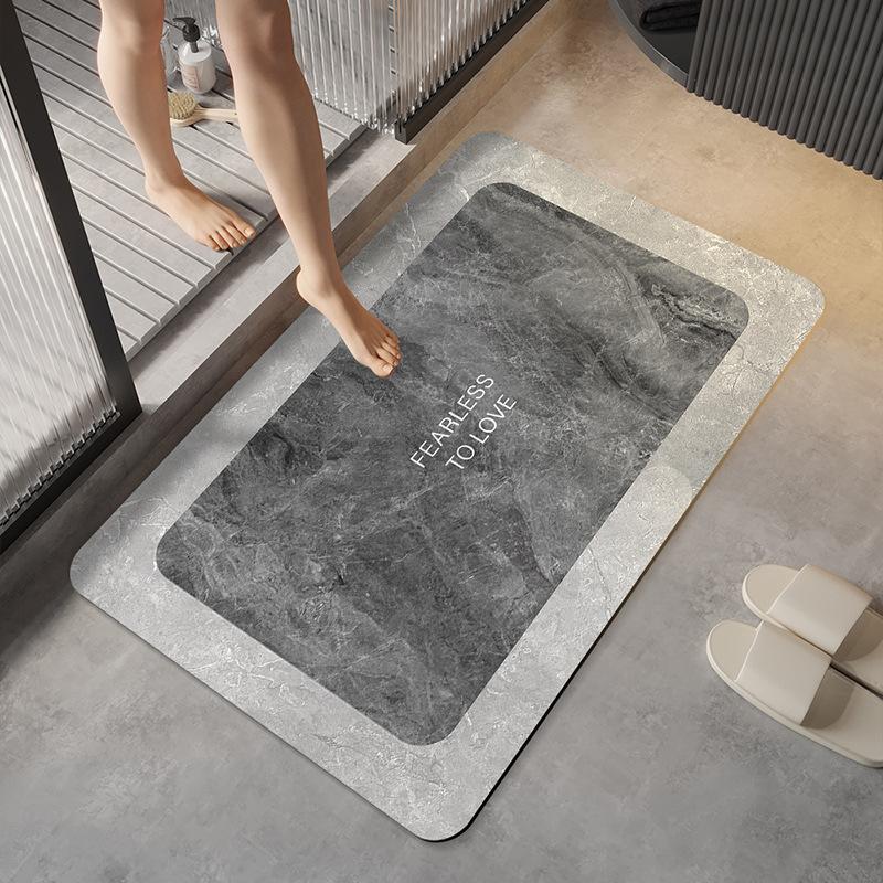 Household Diatomaceous Mud Quick Drying Soft Floor Mat Bathroom Absorbent Non-slip Toilet Toilet Carpet Thickened