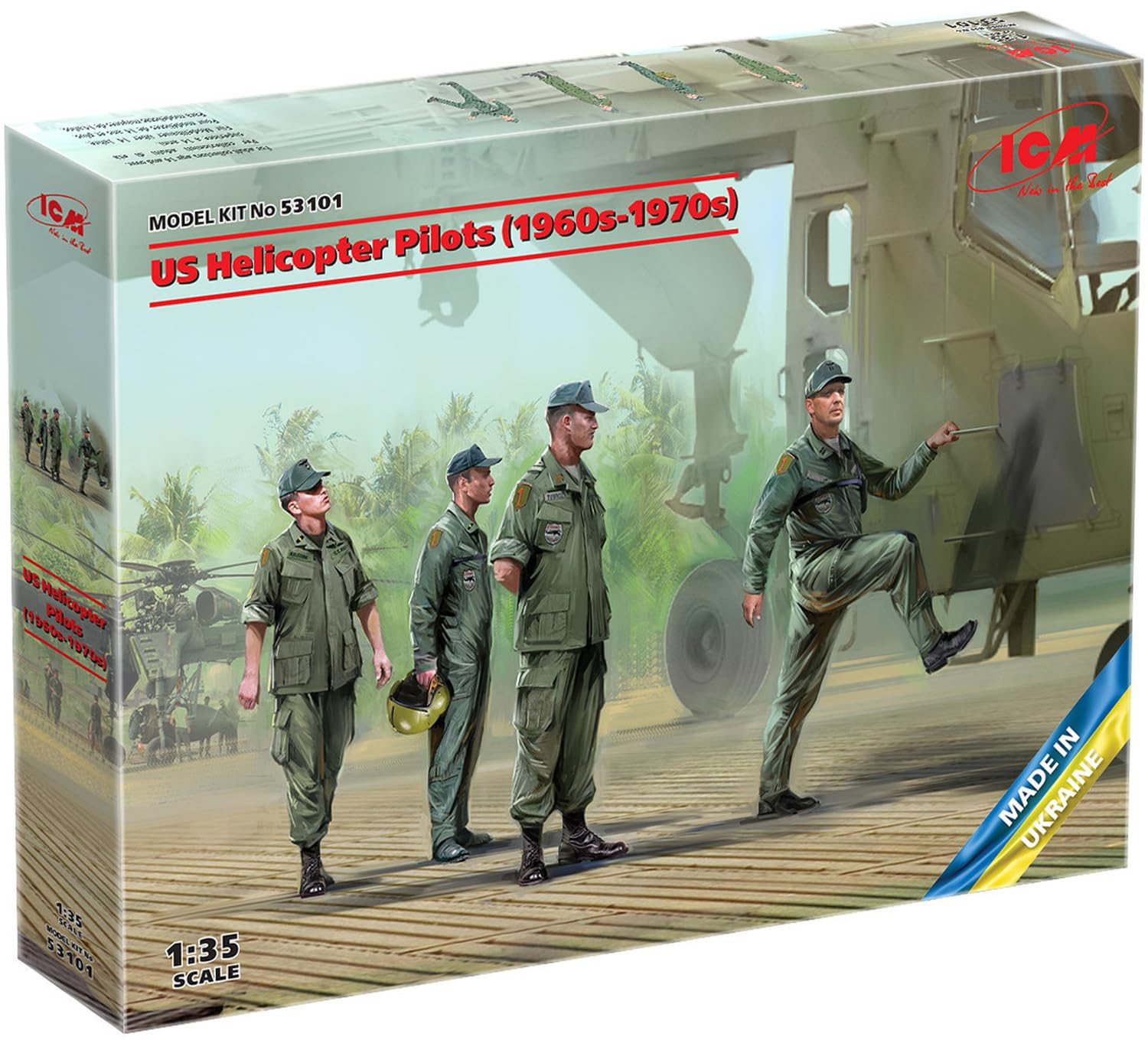 

ICM 1/35 scale US Army Helicopter Pilot (1960s-1970s) Plastic Model Kit 53101