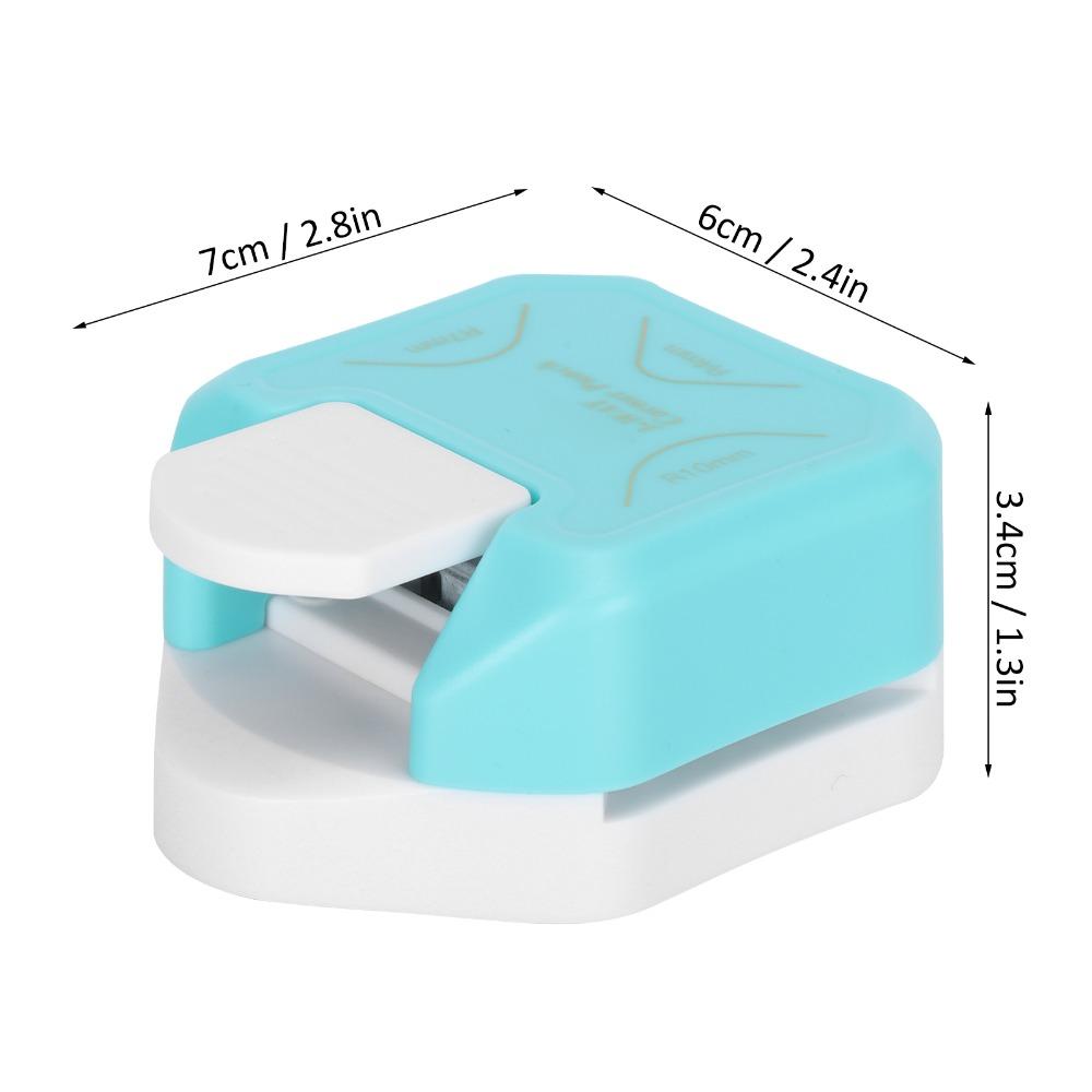 3 in 1 Corner Rounder Punch Mini Size Multi Angle Round Paper Punch Ergonomic Handle 4mm, 7mm, 10mm Mini Corner Trimmer