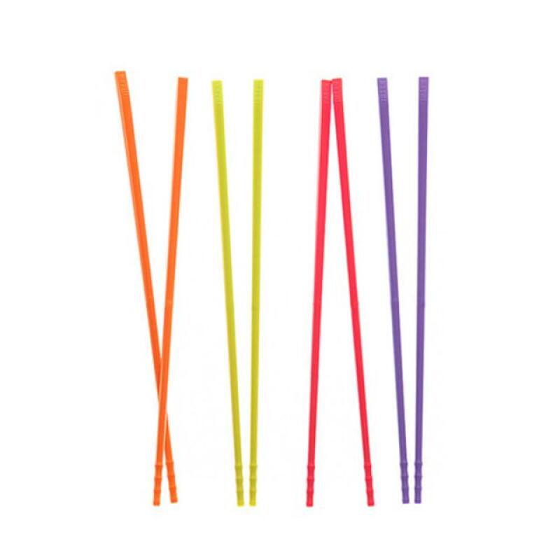 1 set of colored silicone chopsticks (choose one color) Red