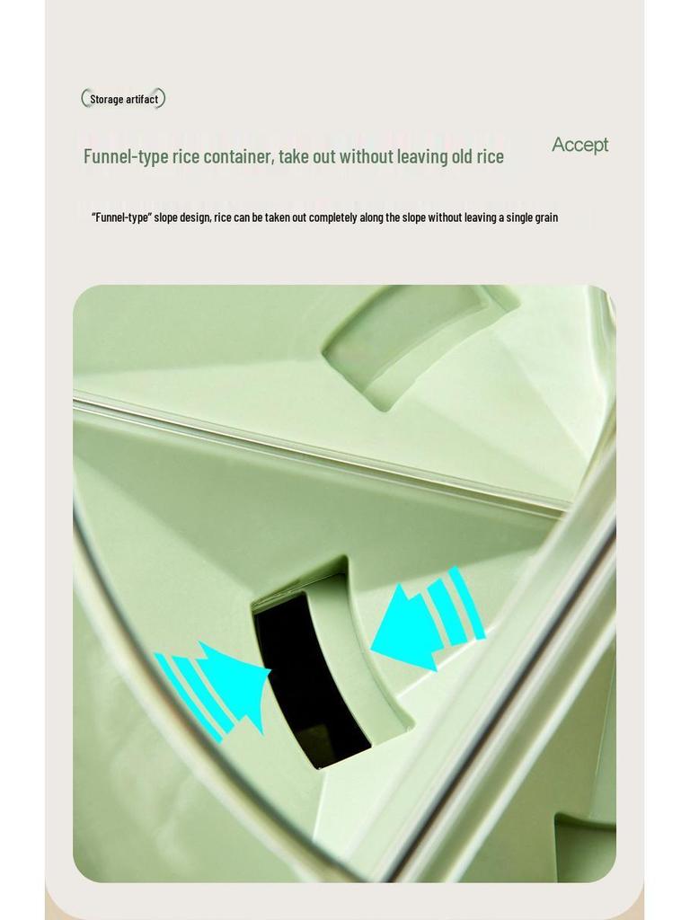 Cutie rotativă de depozitare orez, rezistentă la insecte și umiditate, cu compartimente