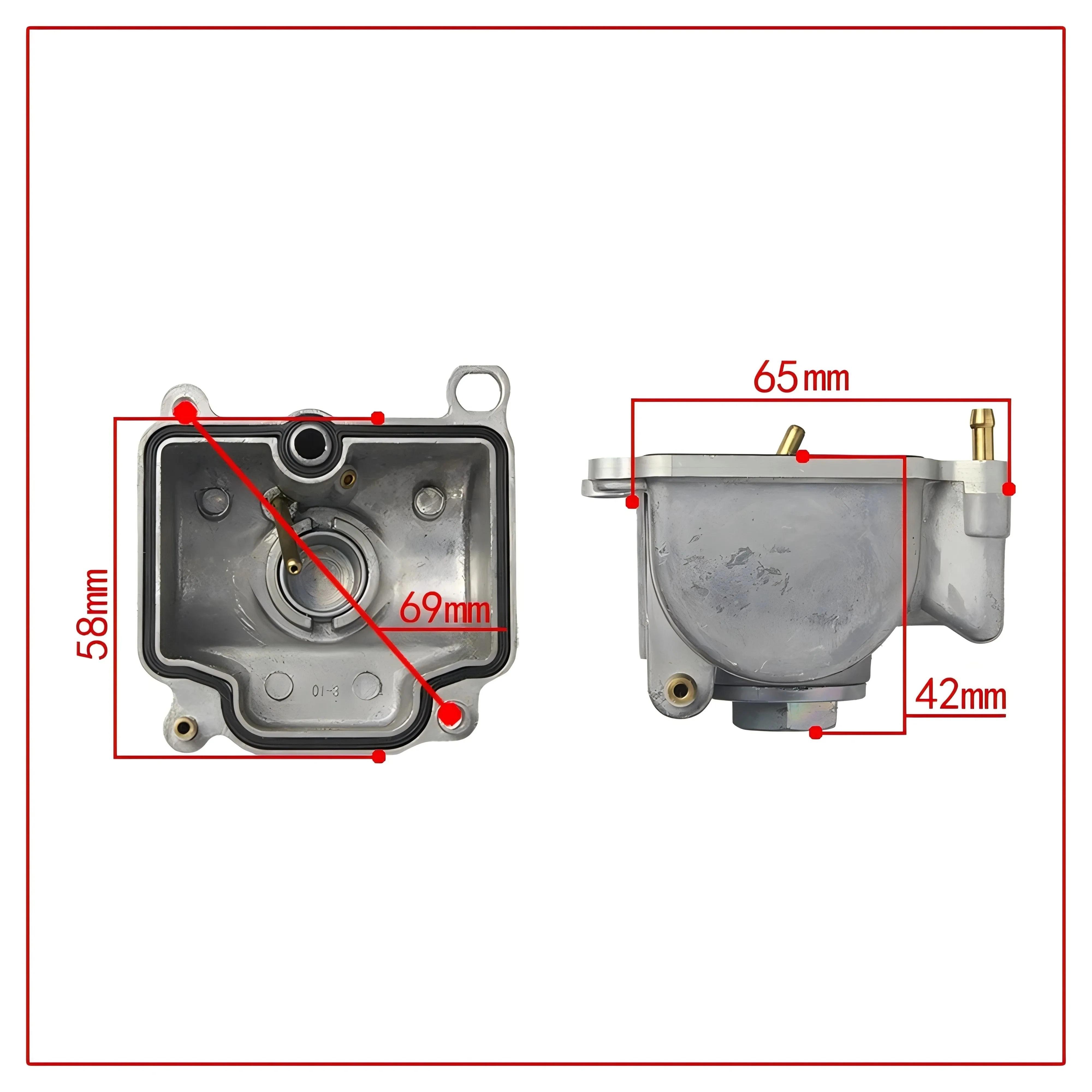 

Universal PWK Bottom Float Bowl For KEIHIN KSR EVO OKO KOSO PWK 21mm 24mm 26mm 28mm 30mm 32mm 34mm Dirt Bike Motorcycle Carb Universal PWK