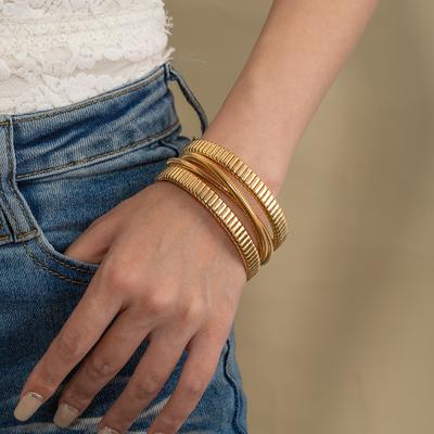 Hip Hop Retro Cold Wind Bracelet High Sense Light Luxury Line Winding Bracelet Personality Niche Design Jewelry