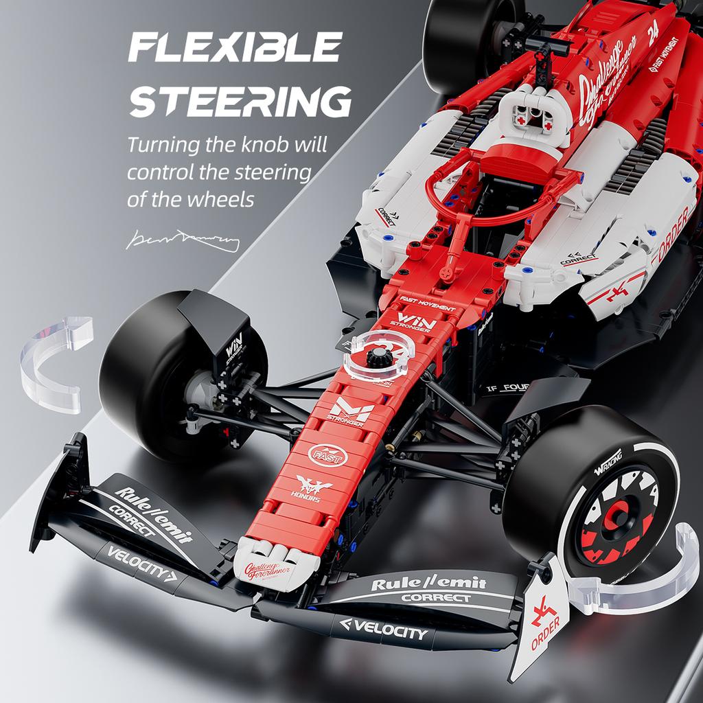 TOYLINX 1768-Pieces DIY Racing Car Building Block Model Set Made of High-Quality ABS Suitable for Valentine's Day/Birthday Gifts
