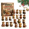 Holiday Corgi Figurines 24 Days Christmas Advent Calendar 2026 with Mini Figurines, Festive Desk Decoration Countdown for Kids Dog Lovers, Cute