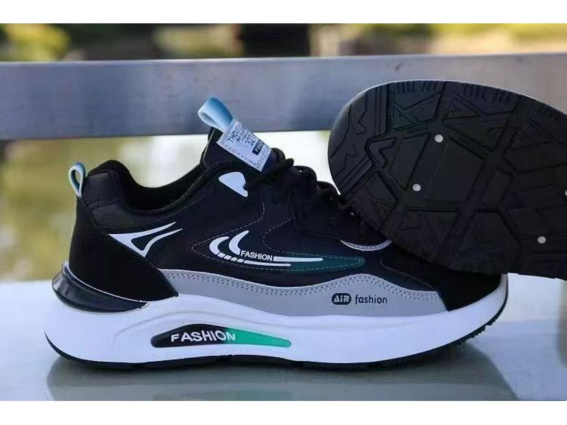 Men's Waterproof Leather Running Shoes - Trendy, Versatile, Non-slip, Soft Sole Casual Sneakers for Spring Arrival