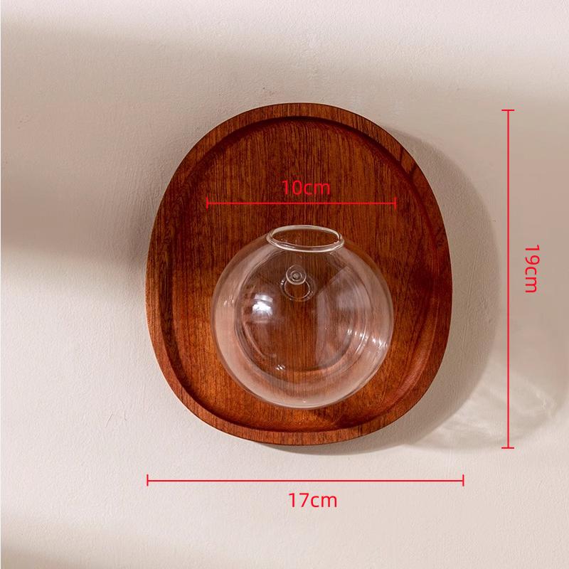 Vază de sticlă de perete Ghiveci de flori Decorațiune perete de fundal Pandantiv acvariu Vas hidroponic Accesorii decorațiuni casă