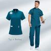 Nursing Scrubs Set Anti-Wrinkle Medical Surgical Gown Hospital Scrub Top Doctor Nurse Special Scrub Uniform Men Women