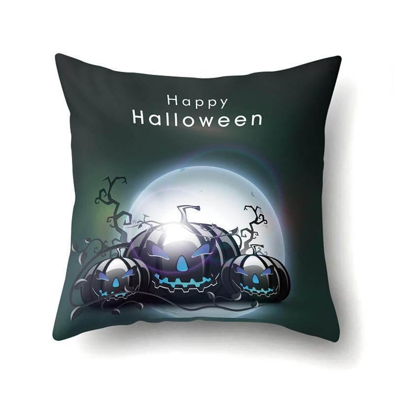 Halloween Pillowcase Car Waist Pillow Pumpkin Sofa Cushion Cover Office Home Living Room Pillowcase