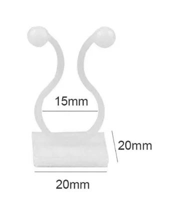 

10PCS Plant Climbing Wall Self-Adhesive Fixed Buckle Hook Fastener Tied Fixture Buckle Garden Plant Wall Climbing Vine Clips