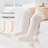 Nidoxiong Baby Mädchen Sommer Dünne Baumwolle Über-das-Knie Socken 3er-Pack