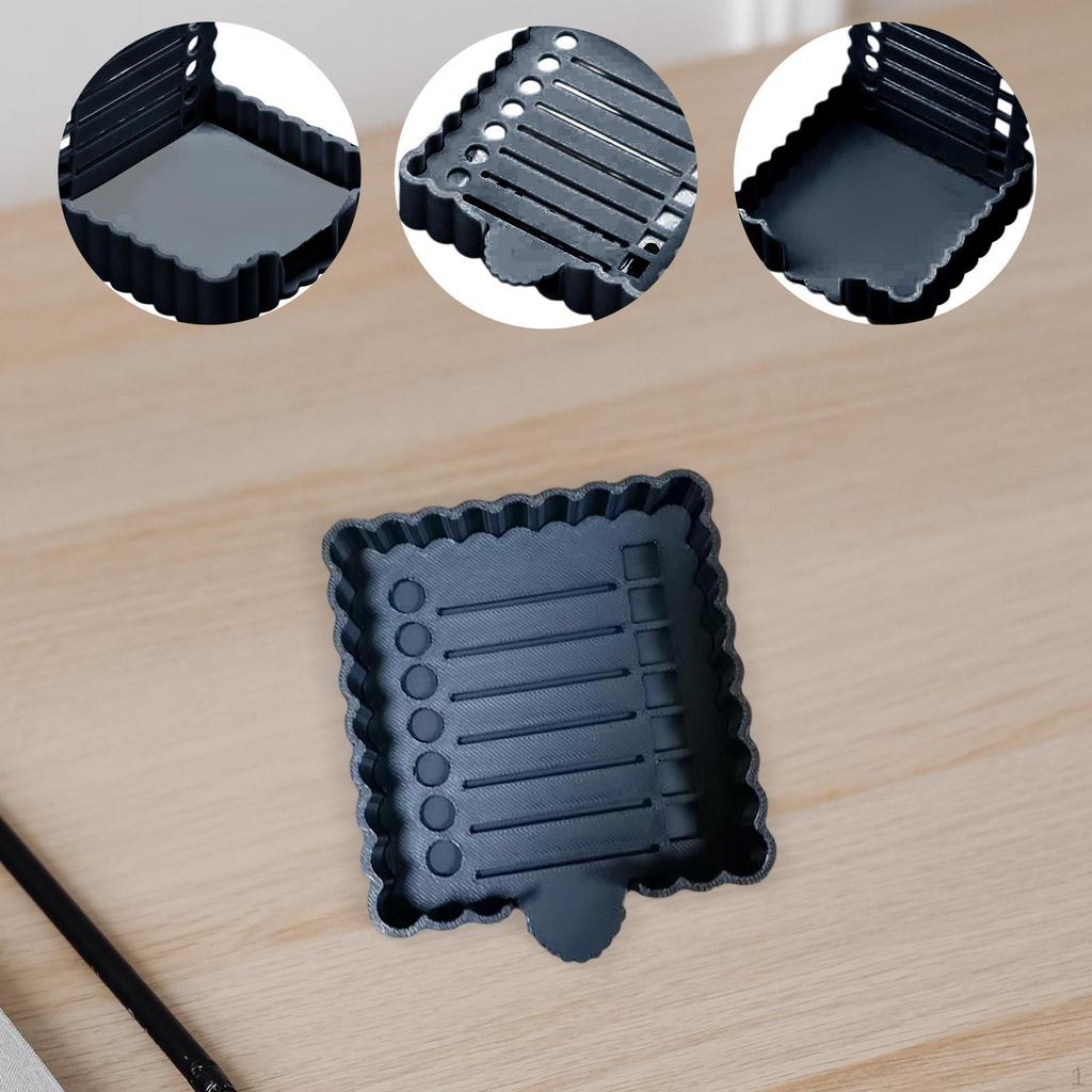 Sticky Notes Holder with Stencil Dispenser Desk Organizer Self Sticks Notepad for Dorm