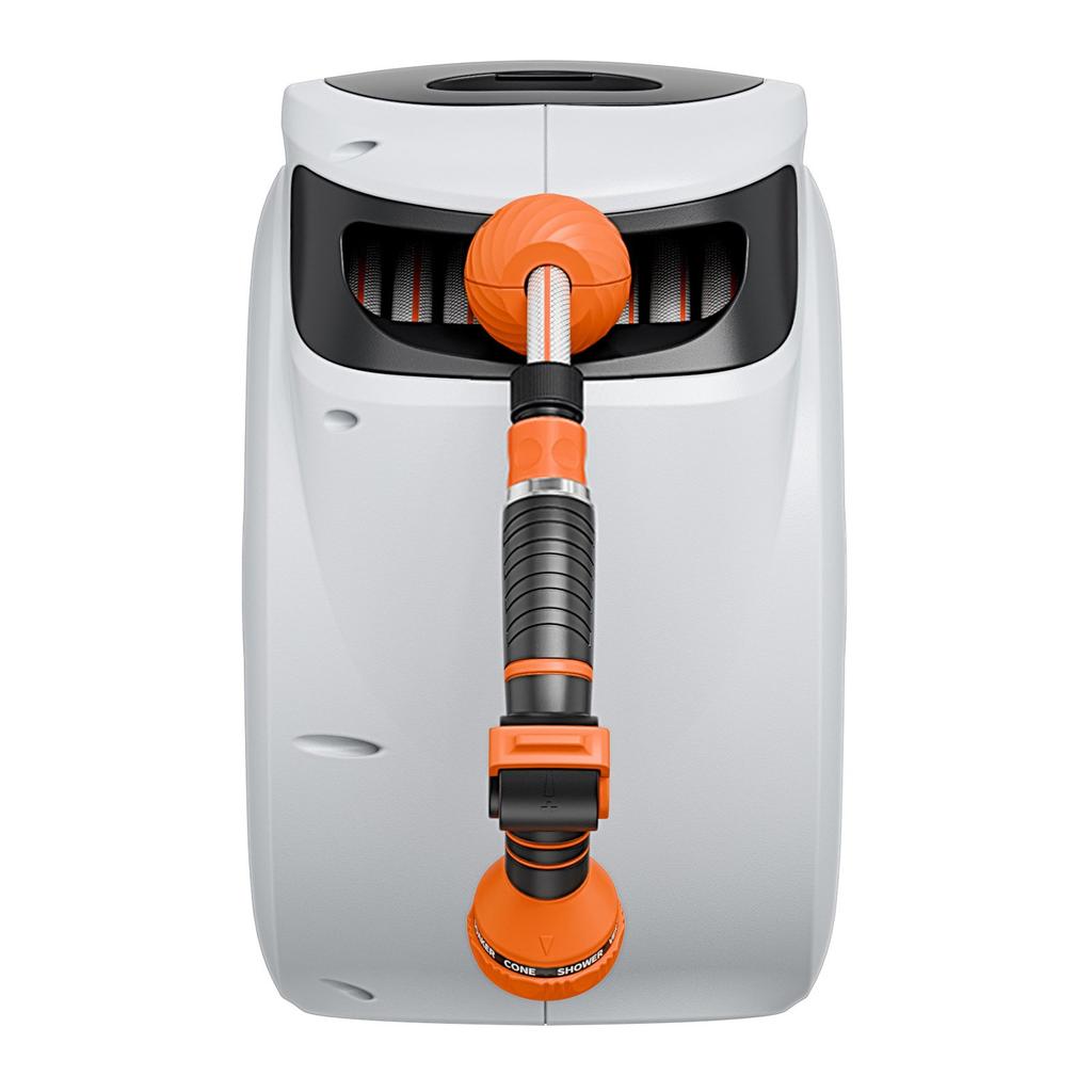 VEVOR Retractable Hose Reel Water Hose Reel 20m x 1.3cm 180 degrees Swivel Wall-Mounted