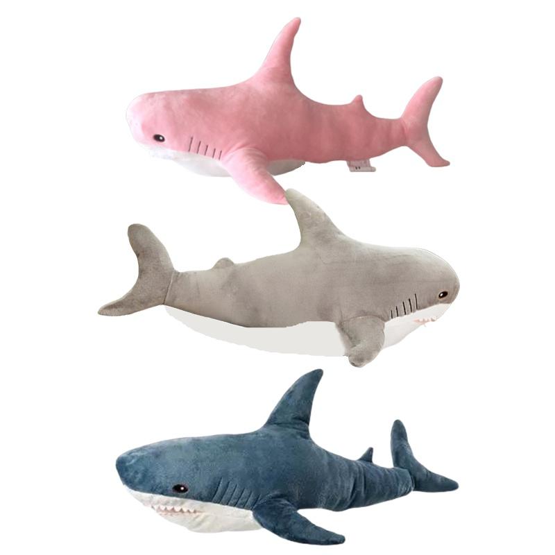 Peluche Réaliste Requin 3D Jouet Oreiller Pour Décoration Et Cadeau Pour Enfants