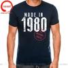 Vintage Legends Are Born In 1980 45 Years Old T Shirt Unisex Made In 1980 Tshirt Birthday Retro Anniversary Tees Streetwear Tshirt