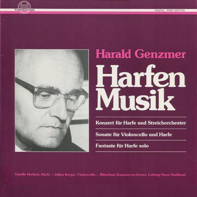 LP Record HARALD GENZMER - Harfenmusik MTH278 Capella, Thorof 1976 Germany Classical Used