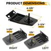 Hardtop Liftgate Window Glass Hinges Stainless for Jeep Wrangler YJ TJ 87-06