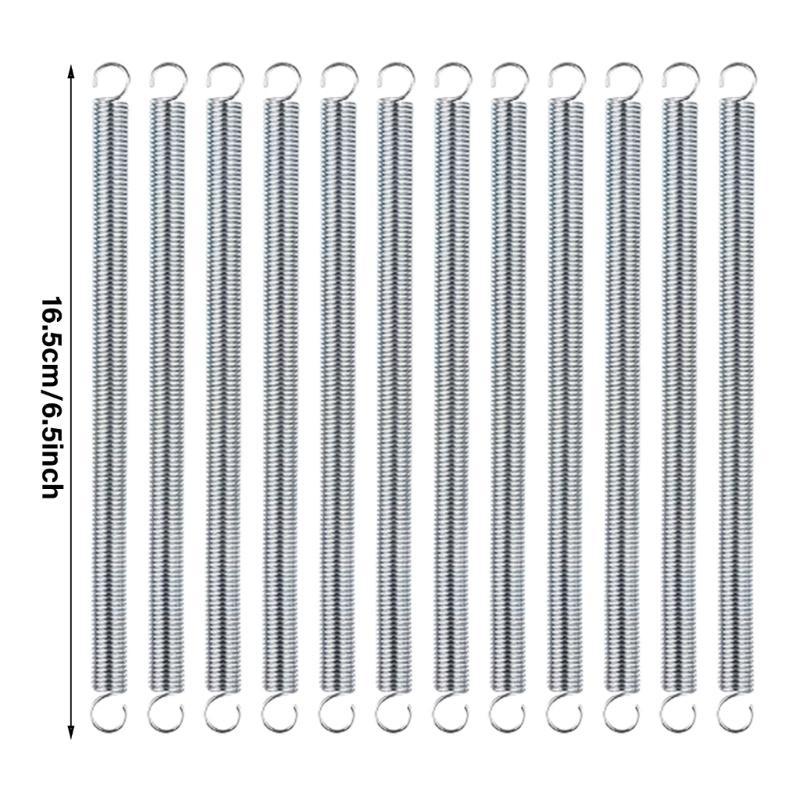 652F 12 Stück Edelstahl Zug-Dehnfeder Drahtdurchmesser 0,047 Zoll Rückzugfeder Mechanische Federn mit Haken