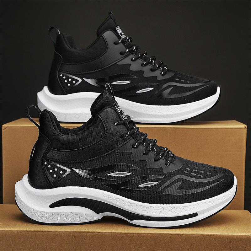 

Men s High-Top Fleece-Lined Height-Boosting Running Shoes for Autumn/Winter 2023 44