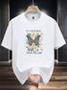 Niuwang Selection T-shirt - White Casual Graphic Print Tee with Inspirational "Praise the Lord" Design