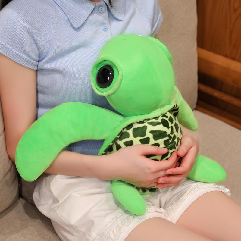 22/28/43cm Cute Free Sea Turtle Animal Plush Doll Big Eyed Turtle Plush Doll Aquarium Exhibition Decor Child Birthday Gift