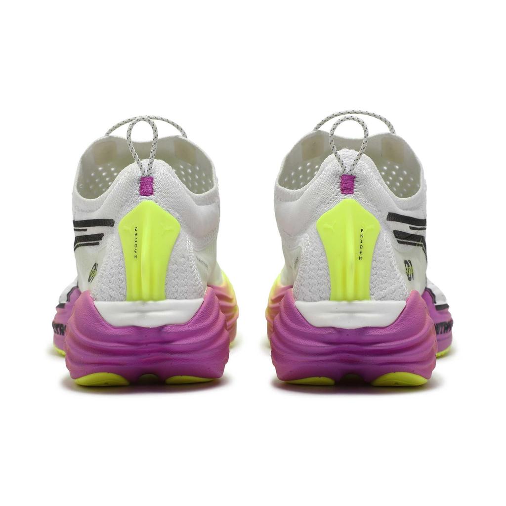 Puma Comfortable Fabric Shock Absorbing Breathable Low Top Running Shoes Women sneaker White Yellow 311905-01
