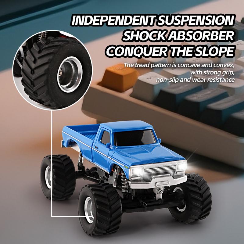 1/36 4WD Mini RC Crawler Car Radio Control Off-road Vehicles Light System Remote Control RTR Model Toy for Kids Adults 3601 3602