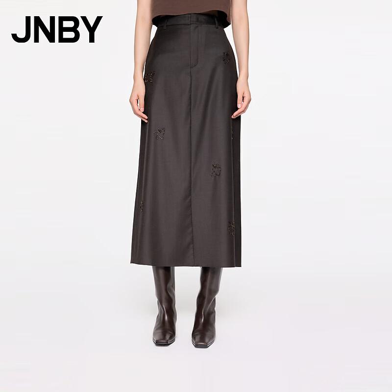 JNBY Women s Merino Wool Butterfly Embroidered Skirt