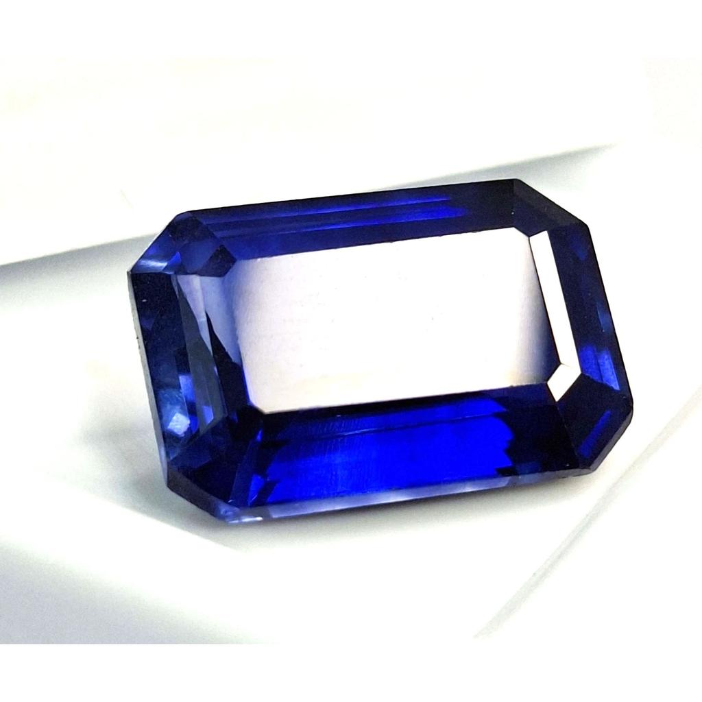Beautiful Natural Blue Tanzanite 8-10 Ct Emerald Cut Certified Loose Gemstone