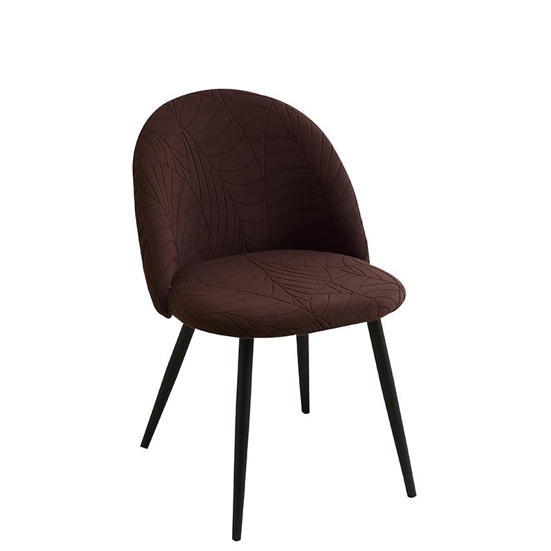 1/2/4/6Pcs Leaves Jacquard Chair Cover Stretch Duckbill Curved Dining Chair Slipcover Anti-Dirty Chairs Covers For Wedding El