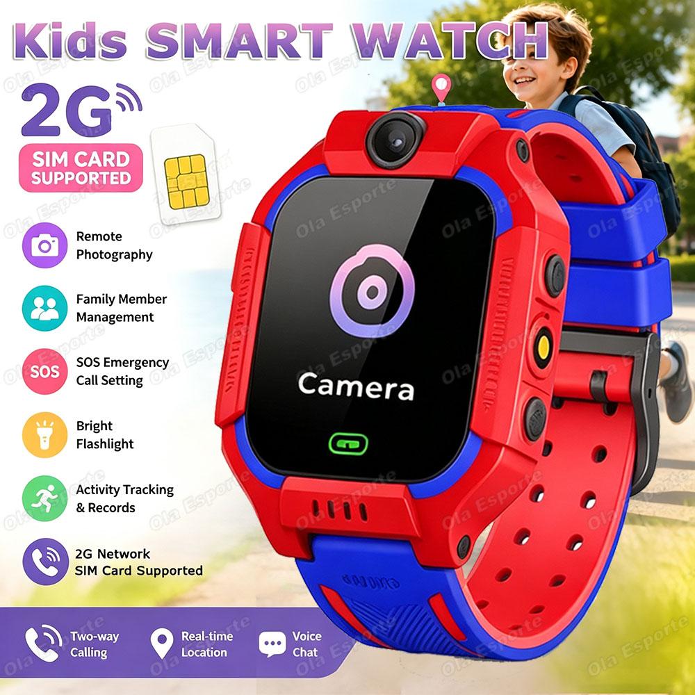 2027 New 2G/5G Kids Smart Watch GPS Location Calls SOS Camera Waterproof Child Watch for Boys Girls Present Gift Ht30 2