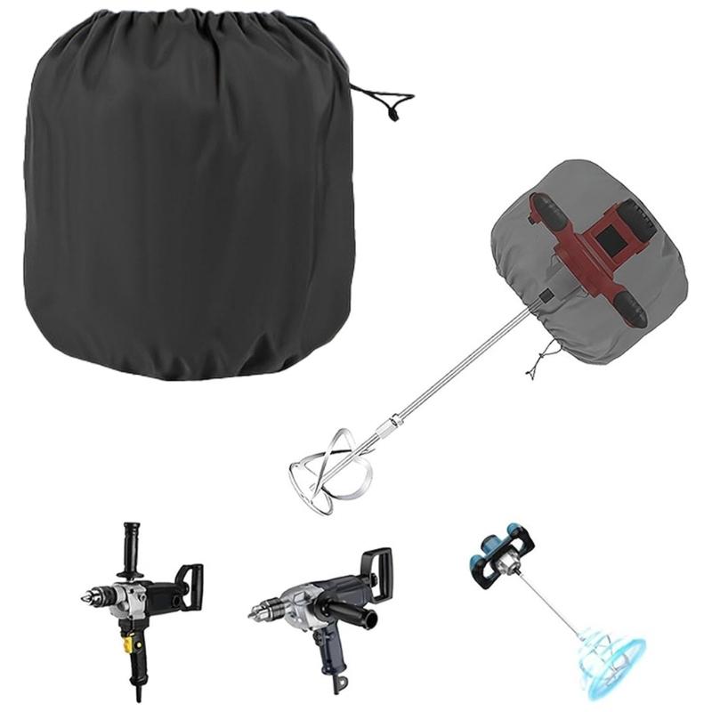 Portable Concrete Mixer Protective Cover Dustproof Waterproof Outdoor Equipment Guard Suitable for Various Models