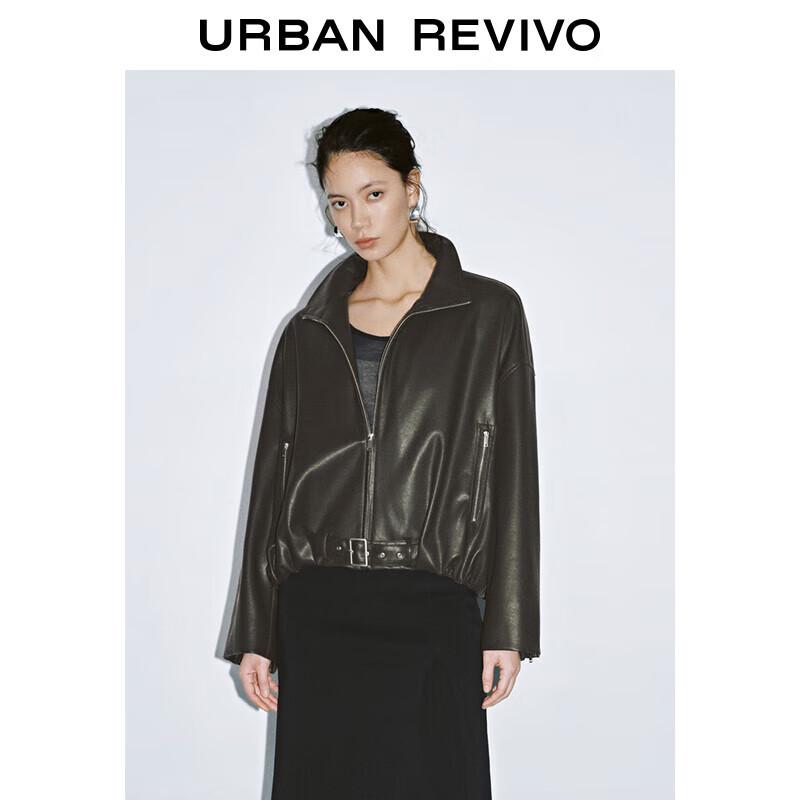 

Женская куртка из искусственной кожи оверсайз на молнии UR M (M-L)