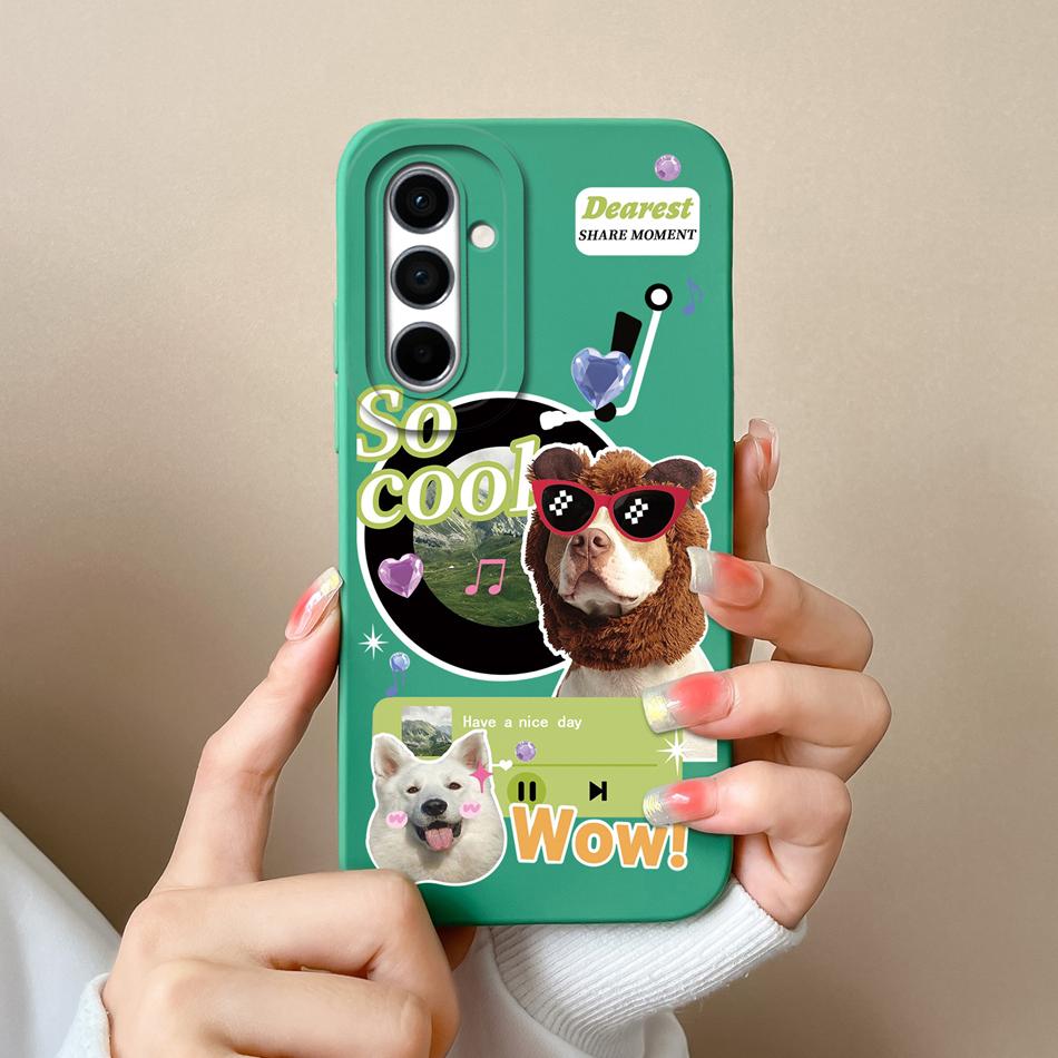 

For Samsung Galaxy A54 Phone Case For Samsung A 54 5G New Design Camera Protection Back Cover Soft Liquid Silicone Bumper Funda Samsung A54