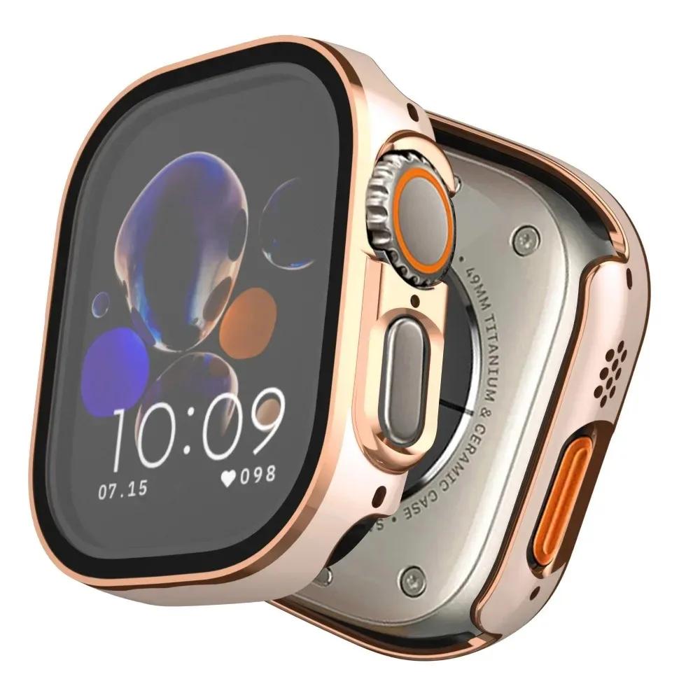 Glass+Case for Apple Watch Ultra 3 2 49mm Screen Protector Frame Cover for iWatch ultra 49 Tempered Protective 49MM Accessories